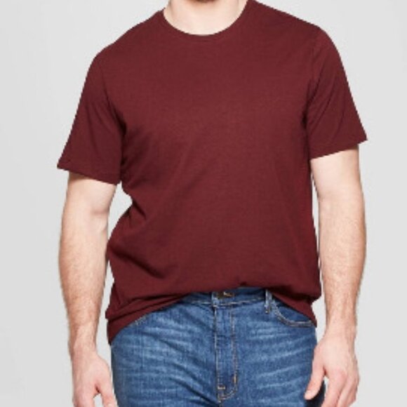 754-755 MENS BIG & TALL 5XL PROMEGRANATE TEE BY GOODFELLOW - Picture 1 of 1